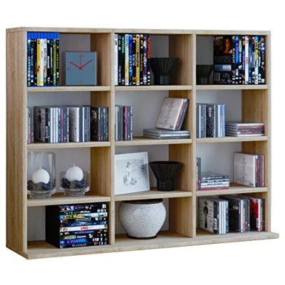 Abbildung von VCM Standregal Holz CD DVD Bücherregal Regal Megosa L, 1 tlg.