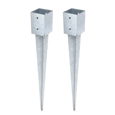 Abbildung von Alberts Einschlag Bodenhülse, (Set, 2 St.), feuerverzinkt, 101 x mm, Gesamtlänge 900 mm