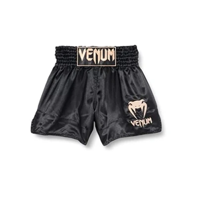 Abbildung von Venum Herren Classic Muay Thaibox Shorts, Schwarz/Gold, XS EU
