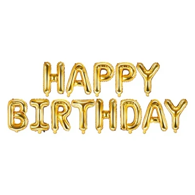 Abbildung von PartyDeco FB6M 019, Toy balloon, Foil, Gold, Monochromatic, Party, Universal