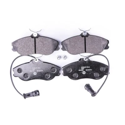 Abbildung von HELLA 8DB 355 017 911 Bremsbelagsatz mit integriertem Verschleißwarnkontakt Bremssattelschrauben AUDI: 80 B4 Limousine, Cabriolet B4, Avant