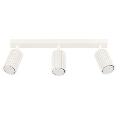Abbildung von Deckenstrahler Karbon, beige, Länge 45 cm, Aluminium, 3 flg.
