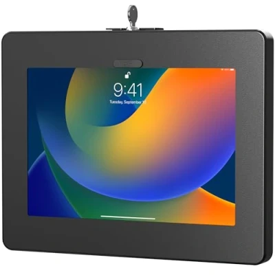 Abbildung von Verriegelbare iPad Wandhalterung CTA Anti Diebstahl Tablet für 10. Generation 11 Zoll 7. / 8/9 Gen Air 4 Galaxy Tab Lenovo Zebra Tablets &amp; mehr