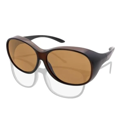 Abbildung von ActiveSol Sonnenbrille Überziehsonnenbrille Damen MEGA (inklusive Schiebebox und Brillenputztuch) Vintage Stil