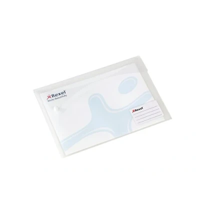 Abbildung von Rexel Xtra Dokumentenmappe Querformat Einstecktasche hinten und Visitenkartentasche A4 5 Stück weiß
