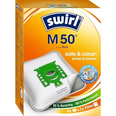 Abbildung von Swirl Staubsaugerbeutel &quot;Swirl M 50 für Miele&quot;, (Packung), 4er Pack
