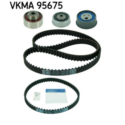 Abbildung von SKF VKMA 95675 Zahnriemensatz 65 mit abgerundetem Zahnprofil MITSUBISHI: Grandis, Lancer 7 Limousine, Outlander I SUV