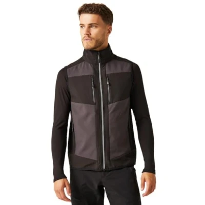 Abbildung von Regatta Herren Men&#039;s E volve 2 Layer Softshell Isolierte Bodywarmer, grau/schwarz, L
