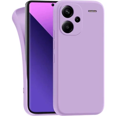 Abbildung von MyGadget Hülle kompatibel mit Xiaomi Redmi Note 13 Pro Plus 5G robuste Handyhülle TPU Case Slim Silikonhülle Back Cover Kratzfest Schutzhülle Matt Lila