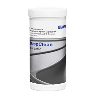 Abbildung von BLANCO DeepClean Ceramic Reinigungsmittel und Pflegemittel für Keramikspülen Profireiniger saubere Küchen 100g Dose Abperleffekt entfernt Kratzer polierte Tiefenreinigung