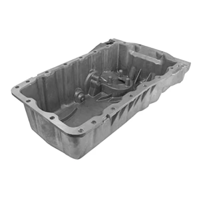 Abbildung von VAICO V10 0425 Ölwanne ohne Dichtung, mit Ölablassschraube Bohrung für Ölstandsensor Aluminium Original Qualität
