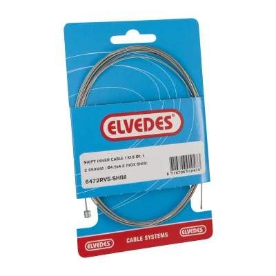 Abbildung von Schaltzug Innen Elvedes Für Shimano 2250mm Nirosta Ø1,1mm N niippel (blister)