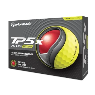 Abbildung von TaylorMade TP5x Golf Balls Yellow 2024