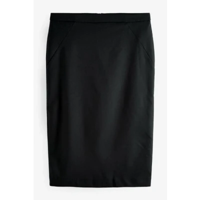 Abbildung von Next Tailored MIDI Pencil Skirt Bleistiftrock, Damen, Größe: 48, Black