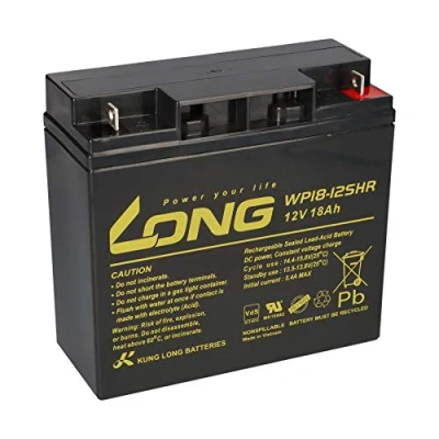 Abbildung von Kung Long WP18 12SHR Akku PB Blei 12 Volt mit 18Ah, M5 Flachpol Schraubanschluss, 181 x 76 167mm
