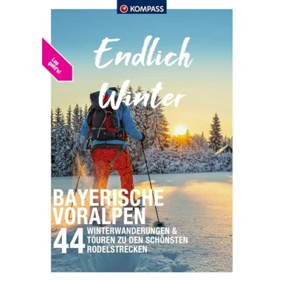Abbildung von KOMPASS Endlich Winter Bayerische Voralpen: 44 Winterwanderungen &amp; Touren zu den schönsten Rodelstrecken