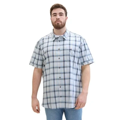 Abbildung von TOM Tailor Hemd, Herren, Größe: XXL, Light blue multicolor check