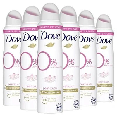 Abbildung von 6x Dove Deodorant Spray 0% Aluminium Pearl Touch 150ml