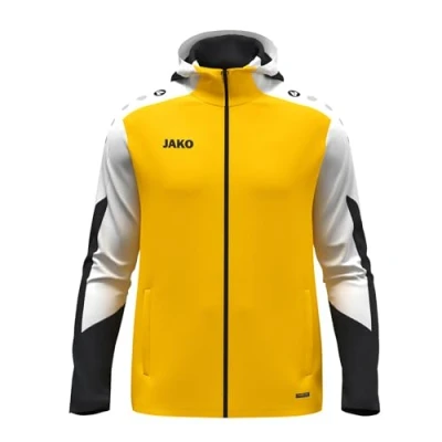 Abbildung von JAKO Unisex Kapuzenjacke Dynamic, gelb/weiß/schwarz, XL