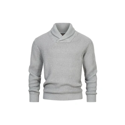 Abbildung von Indicode Jeans Brockly Strickpullover, Herren, Größe: Small, Lt grey