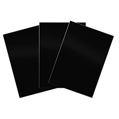 Abbildung von Pavo Einbanddeckel Klarsichtfolie A4, PP Folie, 0.40 mm, 100 er Pack, schwarz