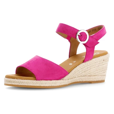 Abbildung von Gabor Keilsandalette &quot;ATHEN&quot;, Sommerschuh, Riemchensandale, mit Klettverschluss, G Weite