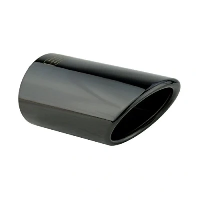 Abbildung von L&amp;P A295 1 Auspuffblende Endrohrblende Schwarz Chrom Edelstahl poliert kompatibel mit Golf 7 VII Variant Kombi 1,2TSI 1,6TDI Plug&amp;Play Auspuff Blende für 65mm Endrohr Endrohre
