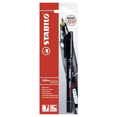 Abbildung von Folienstift STABILO OHPen universal permanent fein Einzelstift schwarz