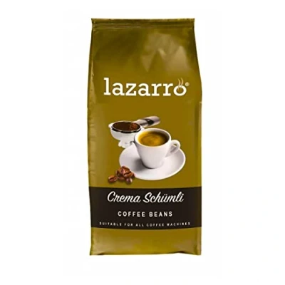 Abbildung von Lazarro Crema Schümli Coffee Beans 4x 1000g (4000g) Kaffeebohnen geröstet nach Schweizer Art!