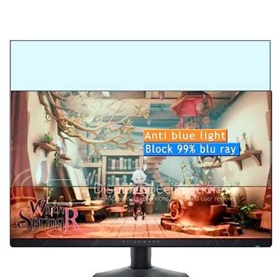 Abbildung von Vaxson 2 Stück Anti Blaulicht Schutzfolie kompatibel mit Dell Alienware AW2724HF 27&quot; Monitor Bluelight folie folien Displayschutzfolie （ nicht Panzer Schutz Glas SchutzGlas PanzerGlas ）