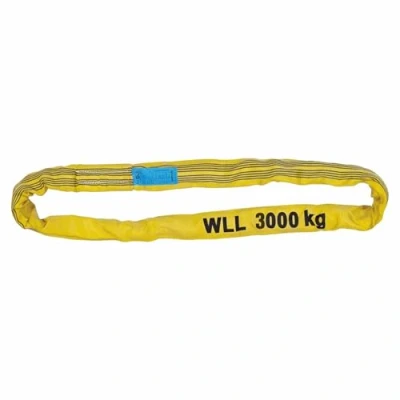 Abbildung von PETEX 47203019 Rundschlinge WLL 3.000 kg, Länge 1 m, Umfang 2 Gelb