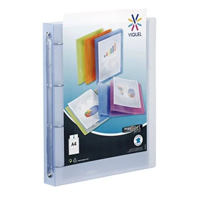 Abbildung von Viquel 097301 05 Ringbuch 4 Ringe Rücken von 35 mm personalisierbar, grün