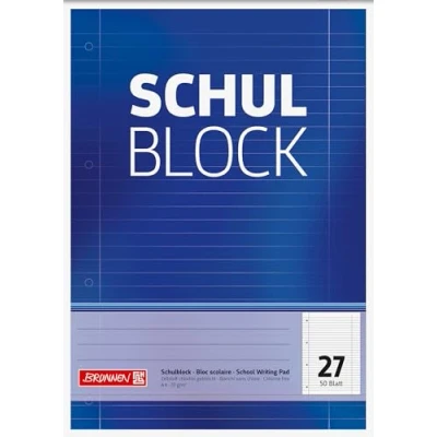 Abbildung von Brunnen Schulblock A4 Lin27 50Bl, 1 stück (1er Pack)