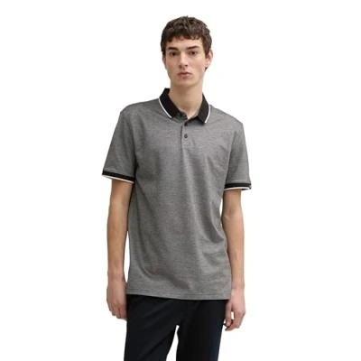 Abbildung von TOM Tailor Denim Poloshirt, Herren, Größe: Large, Chalk grey two tone