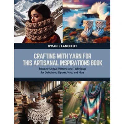 Abbildung von Crafting with Yarn for this Artisanal Inspirations Book: Discover Unique Patterns and Techniques Dishcloths, Slippers, Hats, More
