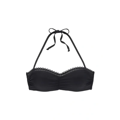 Abbildung von s.Oliver BÜGELBANDEAU Bikinitop, Damen, Größe: 40xD, Schwarz