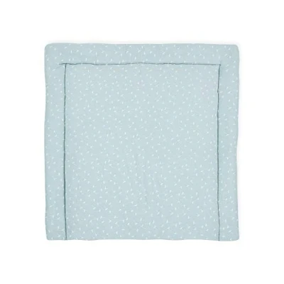 Abbildung von KraftKids Wickelauflage in Musselin mint Pusteblumen, Wickelunterlage 85x75 cm (BxT), Wickelkissen