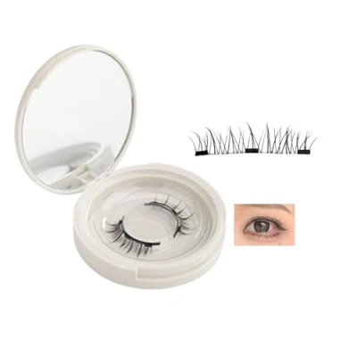 Abbildung von Enjuvie Magnetic Eyelashes, Lash Kit, Lashes, Eyelashes Natural Look with Applicator, Reusable Self Adhesive (USB03)
