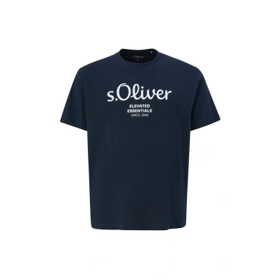 Abbildung von s.Oliver MET LOGO Tshirt print, Herren, Größe: XXL, Navy
