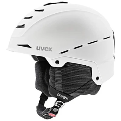 Abbildung von uvex Legend 2.0 Skihelm für Damen und Herren individuelle Größenanpassung optimierte Belüftung White Black matt 59 62 cm
