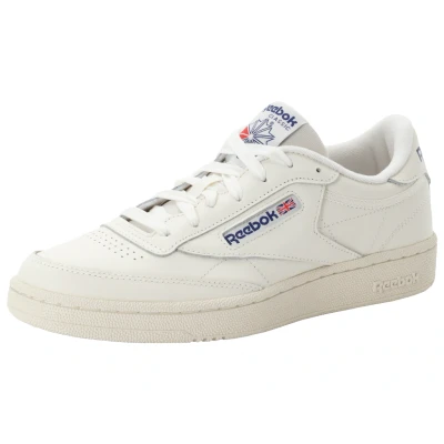 Abbildung von Reebok Classic CLUB C 85 Unisex Sneaker low, Größe: 42.5, Chalk/classic cobalt Leder und textil