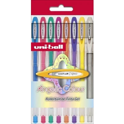 Abbildung von UNI BALL 945289 Buntstiftkastende 8 Roller Um 120 basische Farben Sortiments