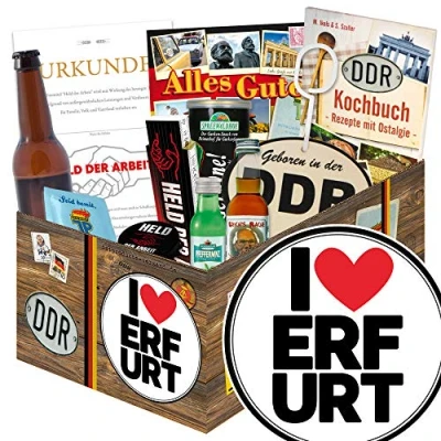 Abbildung von I love Erfurt Geschenkidee Geschenk Mann DDR