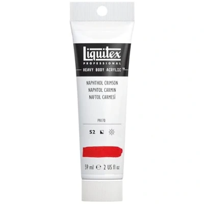 Abbildung von Liquitex 1045292 Professional Heavy Body Acrylfarbe in Künstlerqualität mit ausgezeichneter Lichtechtheit buttriger Konsistenz, 59ml Tube Naphtholrot Karmin
