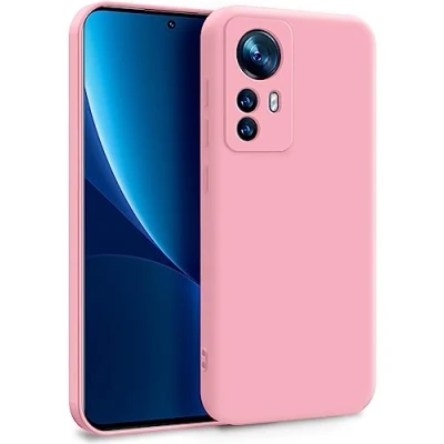 Abbildung von MyGadget Hülle für Xiaomi 12 12x Zweilagige Handyhülle mit Kameraschutz Cover Innenfutter &amp; Silikon außen Rosa