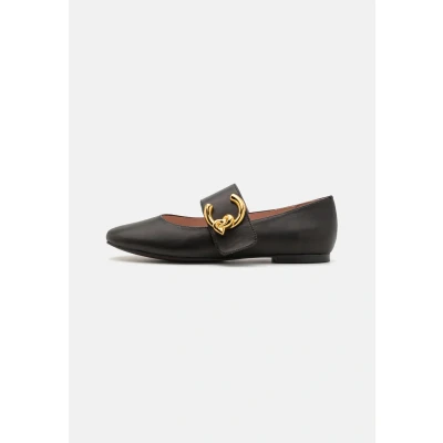 Abbildung von Coccinelle CME Smooth Riemchenballerina, Damen, Größe: 40, Noir Schuhe