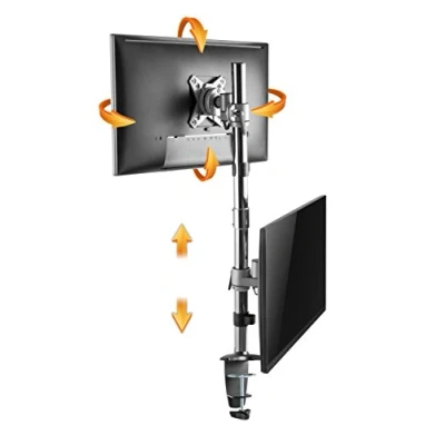 Abbildung von RICOO TS3511 Monitor Halterung, (bis 32 Zoll, Tischhalterung 2 Monitore Dual Monitorständer Bildschirm schwenkbar)