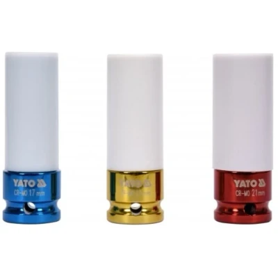 Abbildung von YATO YT 1056 Kraft Stecknuss 17, 19, 21 12,5 (1/2&quot;)mm (Zoll)