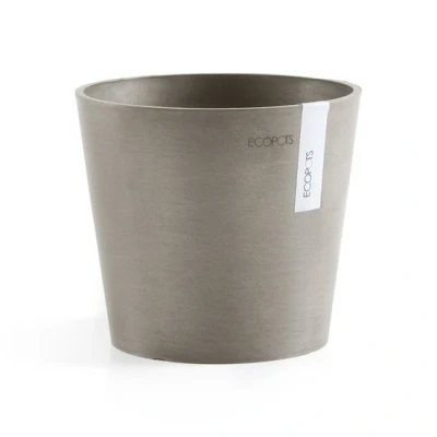 Abbildung von Ecopots Amsterdam mini rund 17 cm taupe Pflanzgefäß/Blumentopf
