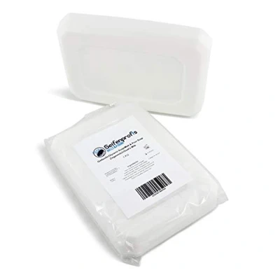 Abbildung von Seifenprofis 3kg ZIEGENMILCH (SLS Frei) Glycerinseife, Rohseife, Seifenbasis zum Seifengießen, Weiß